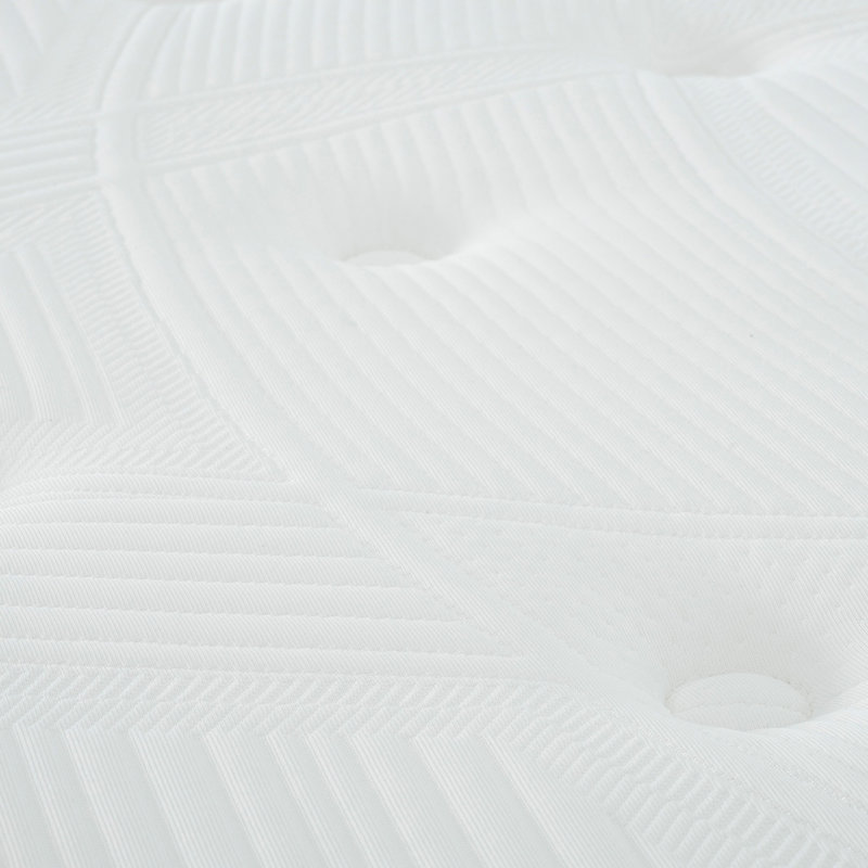 Pleine grandeur 8 po Matelas avec design, mousse viscoélastique imprégnée de gel pour plus de confort, matelas à mouvement réduit la nuit, relief et gris blanc