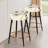 Ethereal Neutrals Boho Pattern - Floral Bar Stools Set Of 2