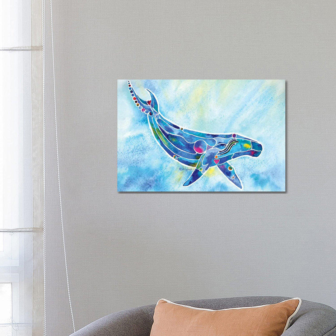 Whale Humpback by Jo Lynch - Wrapped Canvas Gallery-Wrapped Canvas Giclée