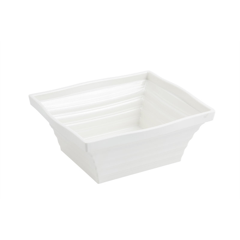 Mélamine carrée 144 oz. Americana Saladier, Ivoire