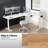 VIVO Electric 77" x 71" Corner Stand Up Desk, 3E7B Series-93885691