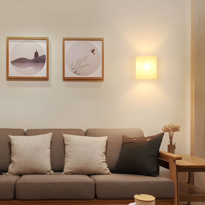 Glass Recessed Wall Light
