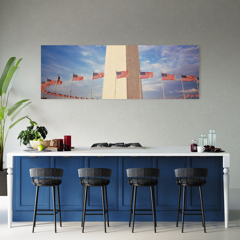 Washington Monument, Washington DC, États-Unis, architecture contemporaine, art mural, H 20 po x l 60 po