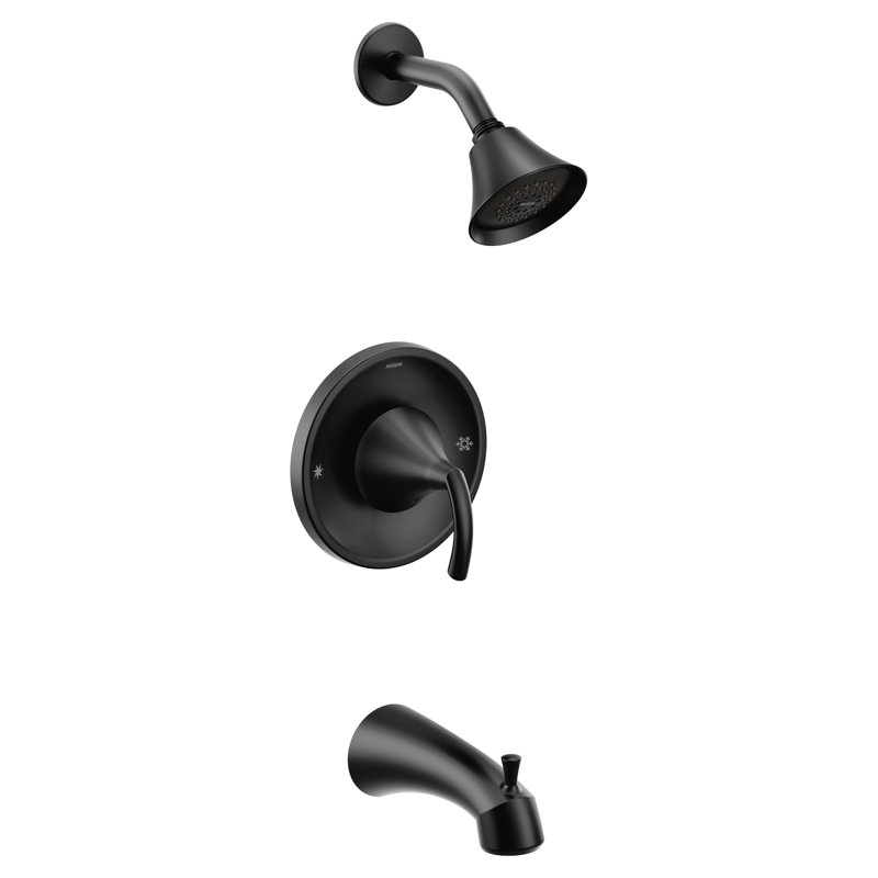 Glyde Tub & Shower Faucet, Matte Black