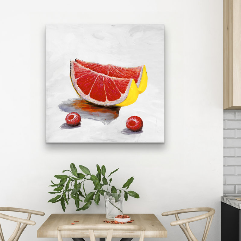 Grapefruit slices - 32"x32" art on canvas
