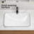 Ceramic Undermount Bathroom Sink 22.05" X 15.36" X 6.7" - White Porcelain Vessel Basin-125825000