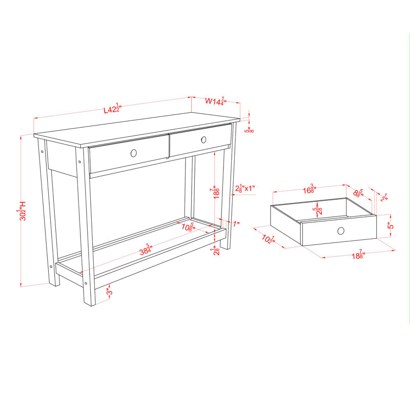 Kaya 42.5'' Console Table