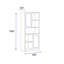 Bibliothèque standard H 70,87 "x l 26,77" Daloni
