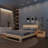 Deangelis Queen Size 3 Piece Bedroom Set with Headboard with Integrated Lighting-109762558