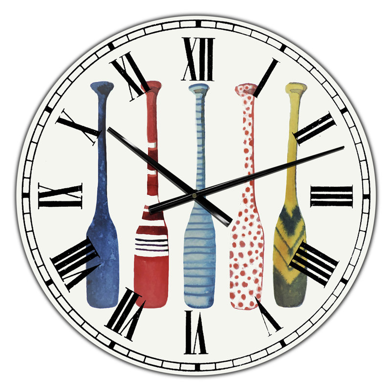 Cinq horloges murales surdimensionnées, Petit