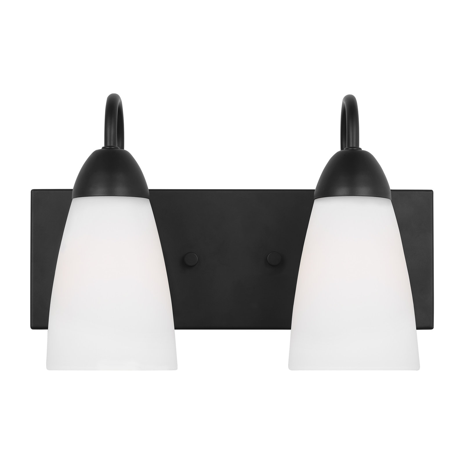 4 Light Frosted Dimmable Vanity Light, Yes, Midnight Black, 4