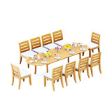 Atnas Outdoor - Piece Teak Dining Set