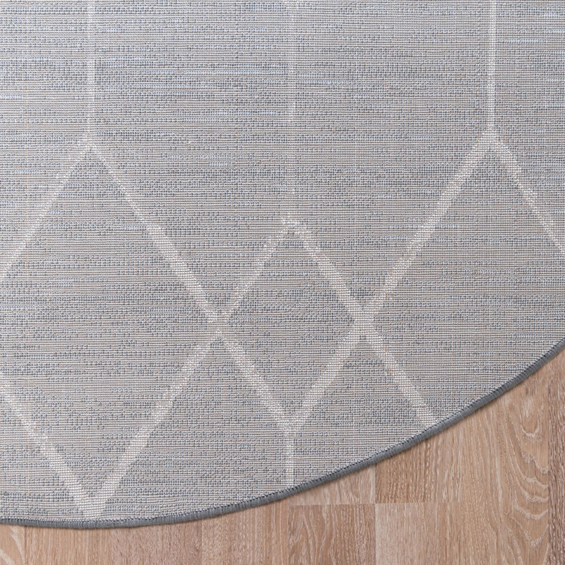 Eshin Abstract Indoor Rug, Oval 5'3" x 8'