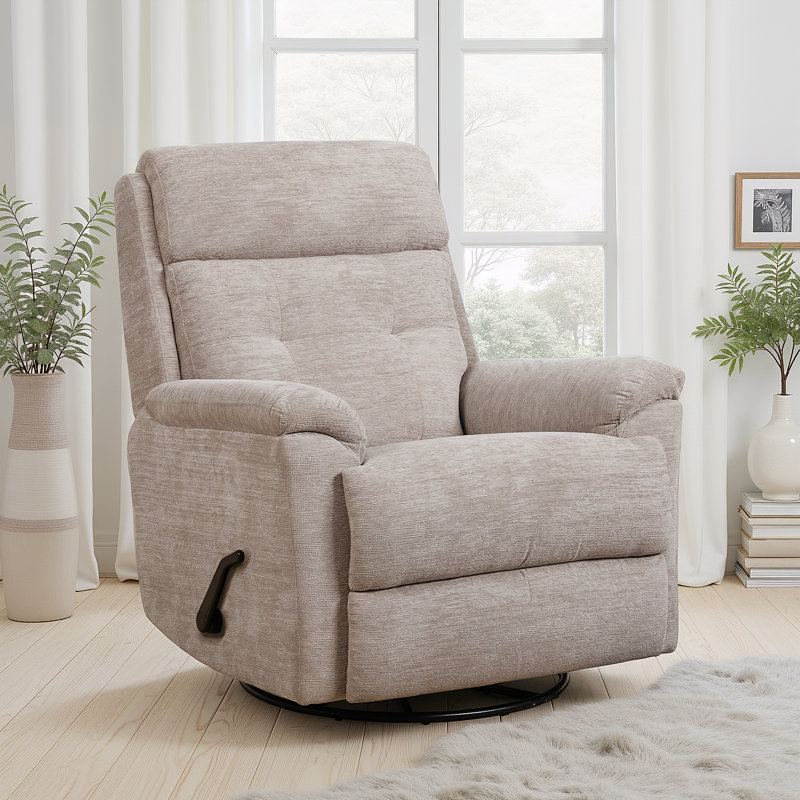 Fauteuil inclinable et pivotant Sophia, Tanné, Handle-Activated
