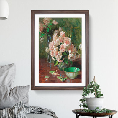 White Roses by Carl Moll - Picture Frame Painting