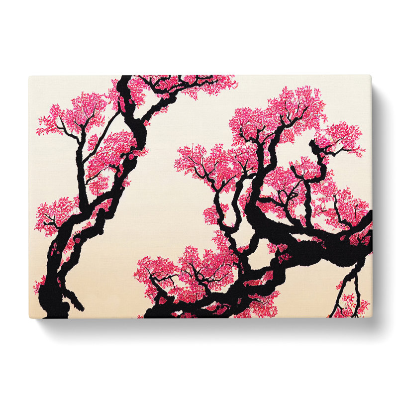 Mesmerising Cherry Blossom Tree Flowers - Wrapped Canvas, 35cm H x 50cm W x 3cm D
