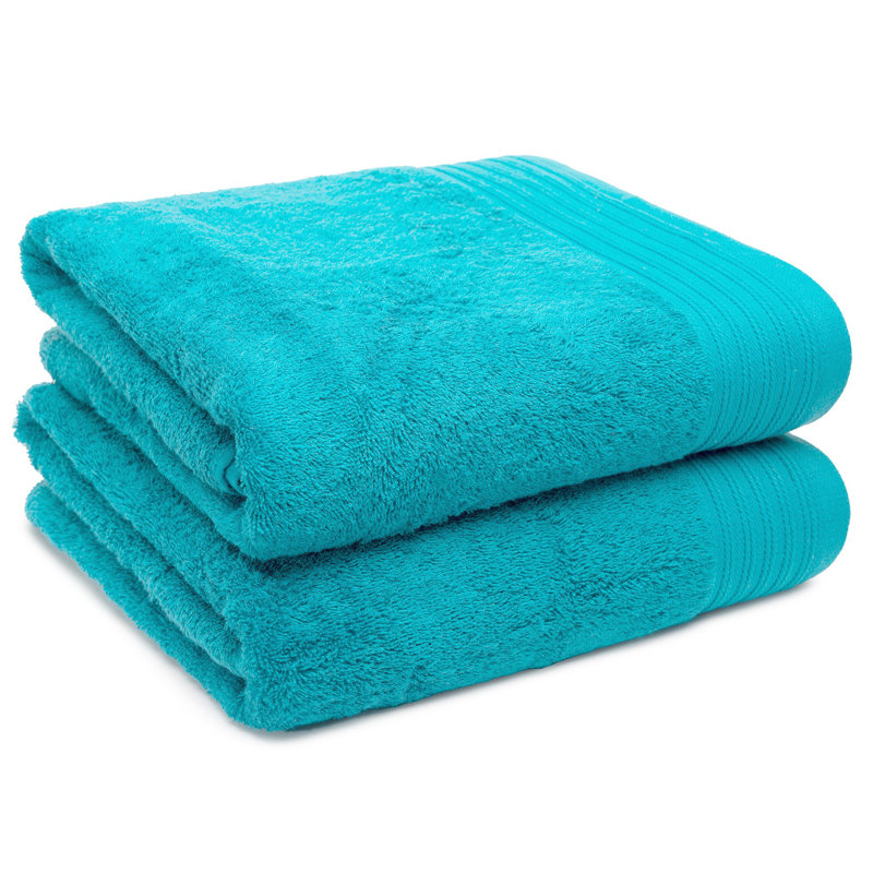 Lorena Midweight Bath Sheet, Teal
