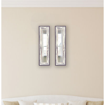 Letson Wood Flat Wall Mirror