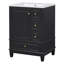 Meuble-lavabo compact avec lavabo en céramique de style moderne pour l'excellence de la salle de bain.