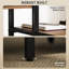 Bureau d'ordinateur 67 po avec support pour écran, bureau à domicile réversible à 4 niveaux avec tablette pour imprimante ou support pour unité centrale, bureau d'écriture industriel, brun