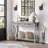 Farmhouse Entryway Table With Rattan Drawers, Console Table For Entryway, 43" Wood Sofa Table With Storage Living Room, Hallway-435630158