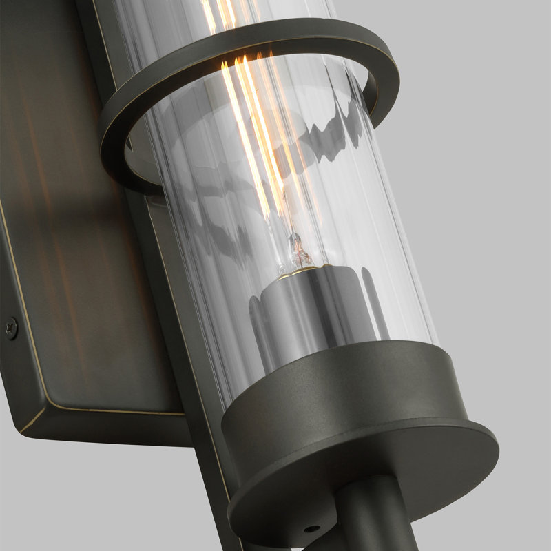 Blesse Aluminum Wall Light, 12.5" H x 5" W x 5" D, Antique Bronze