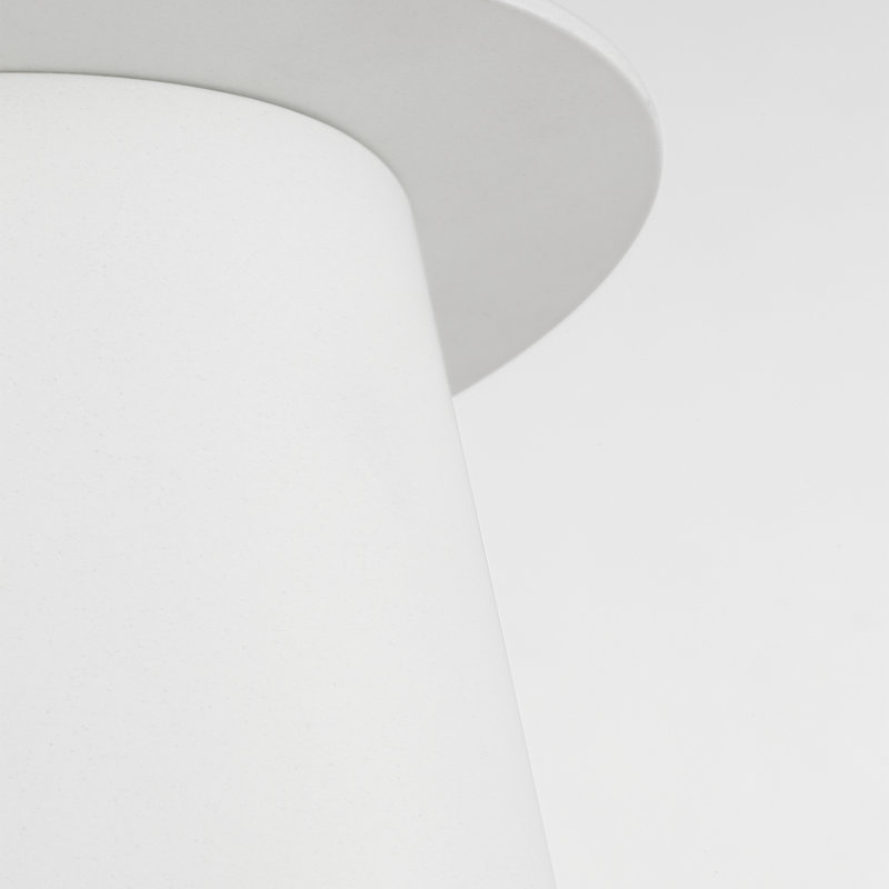 Archer Small Flush Mount, Matte White