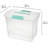 Sterilite Large Nesting ShowOffs Portable Clear File Box with Latches