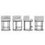 Tabouret de bar 26 "sculptural moderne avec structure cylindrique en métal-1625363189