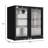35 in. W 7.4 cu. ft. 2-Glass Door Counter Height Back Bar Cooler Refrigerator with LED Lighting in Stainless Steel-53085510