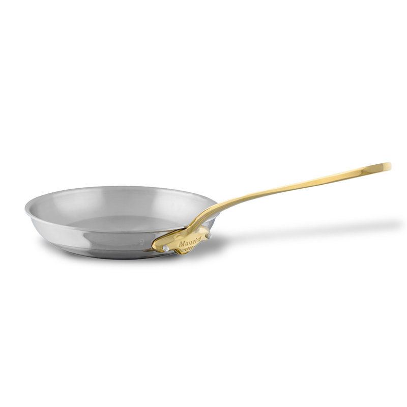 Mauviel M'cook B Frying Pan With Brass Handle, 15.75"