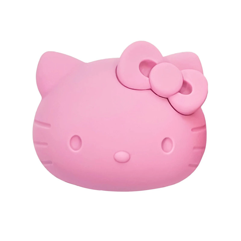 Trousse de maquillage en silicone Hello Kitty, porte-mélangeur de beauté avec ventilation, Rose