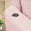 Canapé-lit double en chenille 102,3 po rose, ports USB et siège profond, sans assemblage-736098310