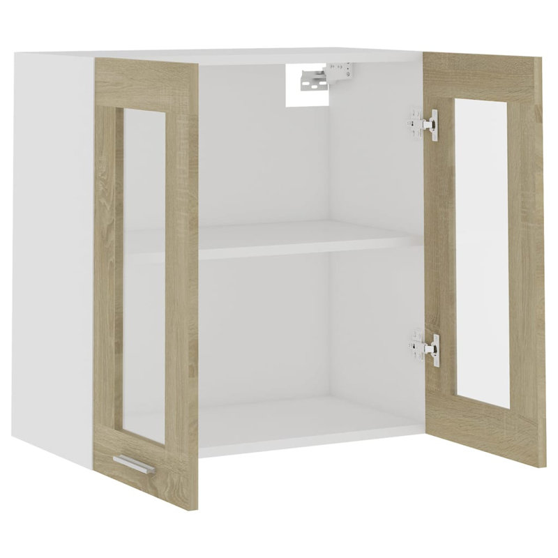 Hanging Glass Cabinet Lyon, Brown