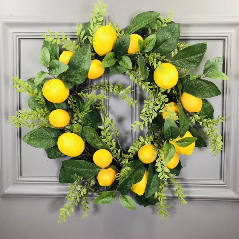 Couronne de polyester artificielle 24 po Arty