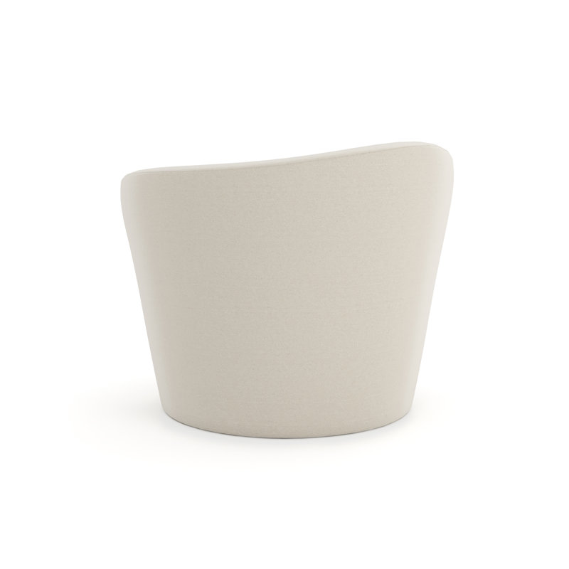 Caracole Swivel Barrel Chair, Beige