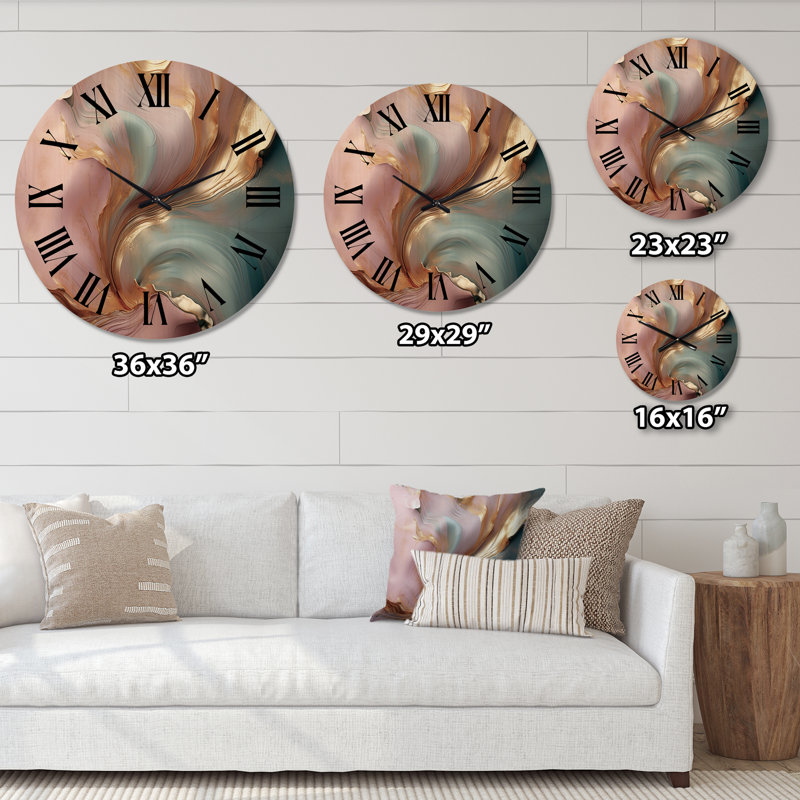 Horloge murale en bois exquise Harmony, Moyenne