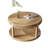31.5" Round Solid Wood Coffee Table-1126987948