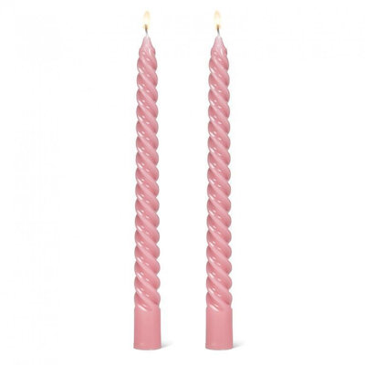 Ensemble de 2 bougies en spirale serrées