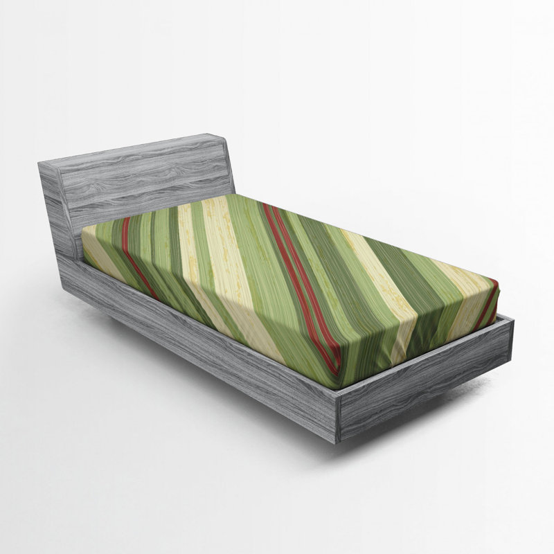 Microfiber Striped Fitted Sheet, Twin XL Fitted Sheet