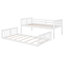 Lit simple superposé simple avec échelle, blanc-1159353477