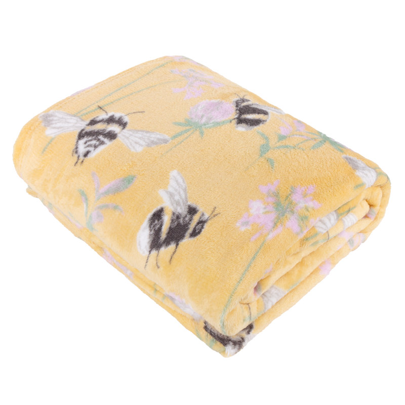 Country Bee Throw Blanket