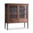 Retro Walnut Large-Capacity Accent Cabinet