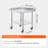Stainless Steel Work Table(Only Including Coffee Table)