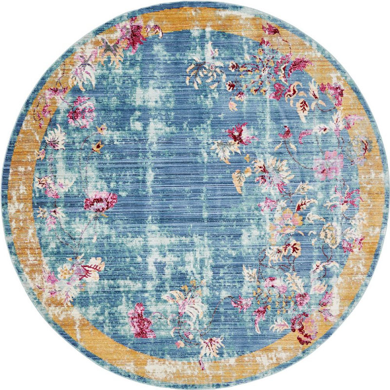 Tapis bleu Donminique, Rond 6 pi