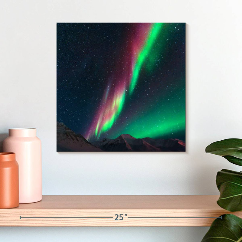 Alvord Atigun Pass Northern Lights, H 16 po x l 16 po