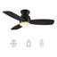Ventilateur de plafond intelligent de 44 po avec télécommande, ensemble d'éclairage inclus, fonctionne avec l'assistant Google et Amazon Alexa, raccourci Siri.-1729755831