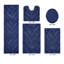 Ensemble de tapis pour salle de bain 6 pièces Annaclara Premium 100% coton 1990 GSM-728313869