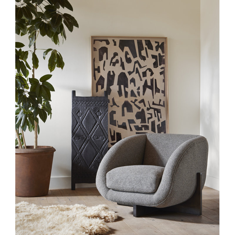 Lalo Sheepskin Area Rug in Cream, Novelty 4'6" x 5'9"