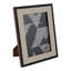 Cadre photo décoratif à motif géométrique - cadre photo moderne pour décor de vestibule, style chambre à coucher ou décoration murale - noir et ivoire-1640008506